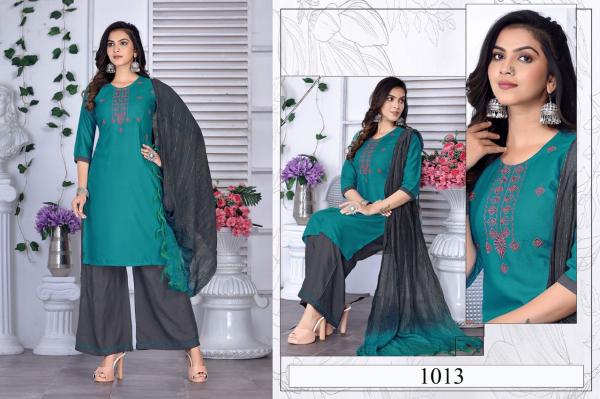 Girinemi Cherish Vol 1 Rayon  Embroidery Designer ReadyMade Suit